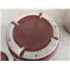 Image 4 : 2 Medalta Small Bean Pots with Lids, Small Handled Crown Crock #2