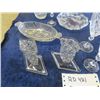 Image 3 : 16 pcs of Crystal + Cut Glass; Glasses, Candy Dishes, Candle Holders