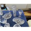 Image 5 : 16 pcs of Crystal + Cut Glass; Glasses, Candy Dishes, Candle Holders