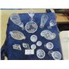 Image 6 : 16 pcs of Crystal + Cut Glass; Glasses, Candy Dishes, Candle Holders