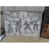 Image 2 : WPG Jets Molson Cup Winners Poster - Signed by Steen & Trailer Park Boys Framed Poster 24" x 36"