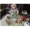 Image 2 : 2 Collector Dolls- 1 Cassandra Collector, Vases, Ornaments plus more