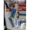 Image 2 : Misc. Tools; Trowels, Hammer, Temp Reader, Level, Clamp, Splitting Wedge