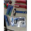 Image 6 : Misc. Tools; Trowels, Hammer, Temp Reader, Level, Clamp, Splitting Wedge