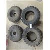 Image 1 : (2) Carlisle AT 489 25 x 8.00 -12 NHS on Rims (2) ITP Mud Lite AT 25x10-2 No- Rims