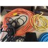 Image 2 : Lot of Extension Cords - Several Heavy Duty, Noma Cord Caddy, Interior Car Warmer