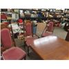 Image 3 : 8pc Dining Room Suite;  Table 64" x 40" x 30" with 16" Leaf - 1 Leg Wobbly, China Cabinet 84" x 69" 