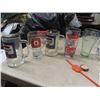 Image 2 : Advertising Glasses; Coke, Beer, RCAF, A&W Straw, 7Up Dice