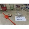 Image 4 : Advertising Glasses; Coke, Beer, RCAF, A&W Straw, 7Up Dice