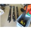 Image 3 : (12) 5' lengths Black 1 1/2" PVC Pipe with Bin of Connectors