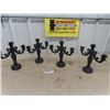 Image 1 : 4 Black Candelabras