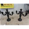 Image 3 : 4 Black Candelabras