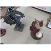 Image 2 : Lot of Dragon Statues + Wizard - Plastic & Resin