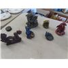 Image 3 : Lot of Dragon Statues + Wizard - Plastic & Resin