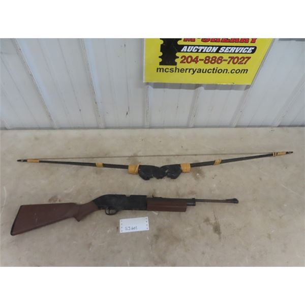 Crossman 760 Pumpmaster Pellet Gun & Curved Bow