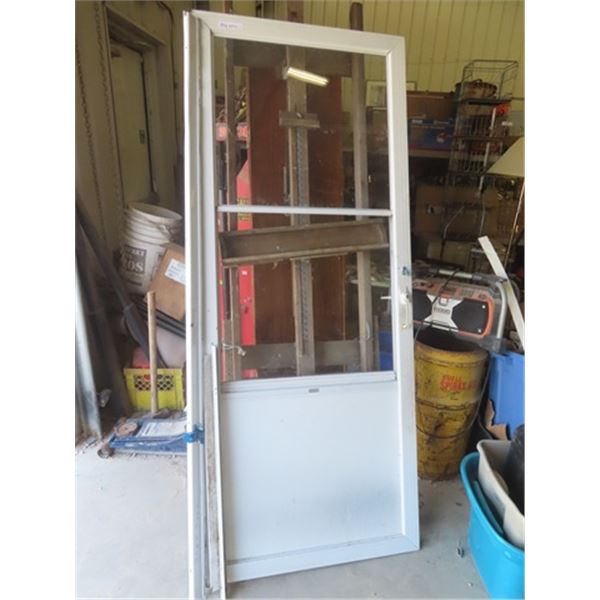 Storm Door 80 1/4" x 32" - Includes Key & Moldings