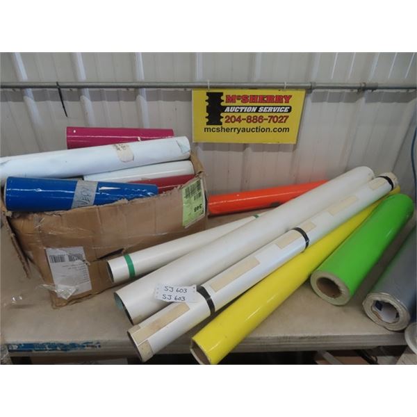 Misc. Rolls of Vinyl; 15" , 24" , 36"