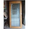 Image 1 : Sliding Pocket Door with Glass 36" x 80"