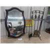 Image 1 : Fireplace Tools + Mirror 22" x 34"