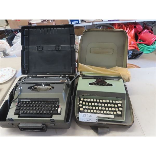 2 Portable Typewriters; 1) Remington #11, 1) Eaton Viking Electric Auto 12