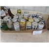 Image 2 : Huge Basket of Beer Bottles , Flat of Old Beer Tins