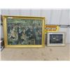 Image 1 : Large Picture 27" x 35" , Moose Hair Tufting Picture 14" x 18"