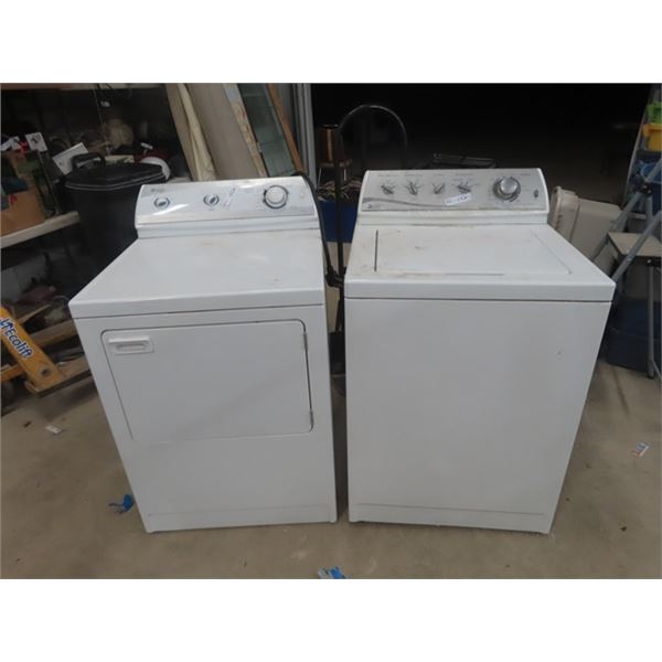 Maytag Washer + Dryer - condition unknown