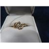 Image 2 : 10K Gold + Diamond Ladies Ring Sz 6 -2.10g Total Weight