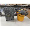 Image 1 : Multi Drawer Cabinet with Screws + Nails, 6 Gal Shop Vac - NO Wheels