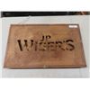 Image 1 : Vintage J.P. Wisers Canadian Whiskey Wooden Light Up Advertising Sign From a Local Winnipeg Pub/Bar 