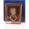 Image 1 : Vintage Durham Wheat Weaving Corn Dolly - Framed 10" x 12"