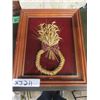 Image 2 : Vintage Durham Wheat Weaving Corn Dolly - Framed 10" x 12"