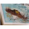 Image 6 : Large Oil on Canvas Winter Scene 32" X 55"