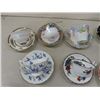 Image 2 : 9 Assorted Tea Cups+ Saucer Pairs; Ainsley, Sutherland, Bell China plus more