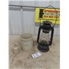 Image 1 : 1 Gal Crock, Ginger Crock Bottle, Barn Lantern
