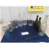 Image 1 : Milk Bottles- Labelled, Jersey Farmer Vancouver, Brandon Creamery + Sealer + Wine Bottle - Total 10 