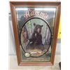 Image 2 : Ducks Unlimited Ornament ' Tough Day at the Marsh' & Hamm's Mirror Beer Advertising 15" x 24"