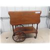 Image 1 : Drop Leaf Tea Cart with Drawer