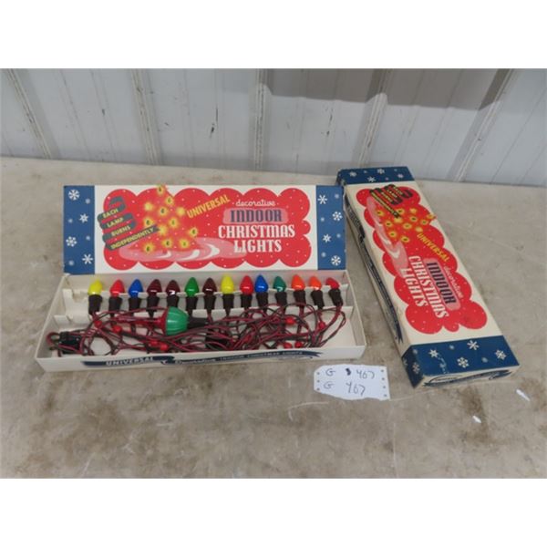 Vintage Universal Christmas Lights with Box