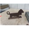 Image 2 : Metal Weiner Dog Boot Scraper, Shoe Horn, Floating Lounge Chair