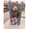 Image 2 : 4 Prelit Christmas Trees ; 32" - 36"  & Spinning Snowman Display