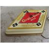 Image 2 : Plastic Grain Belt Beer Clock 21" Wide 13" Tall - a couple cracks