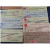 Image 2 : 25 Various Cancelled Cheques- Dating Back to 1918 - Most Have Canadian Stamps