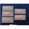 Image 1 : 1954 Canadian Paper Money ; (5) $2