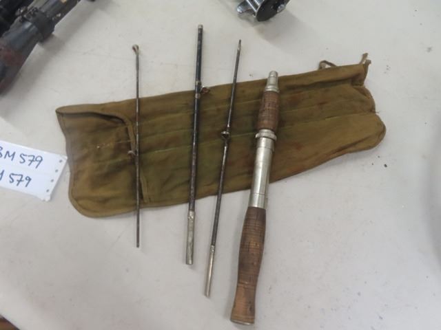 3 Rifle Scopes- 1 Zeuison , Collapsible Fishing Rod, Ocean City Reel