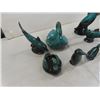 Image 2 : Blue Mountain Pottery; Fish + Birds - 10 pc Total