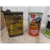 Image 2 : 7 Older Oil Tins; Moto Master,  Four Star, Bardahl, Gulf Grease