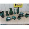 Image 1 : 10pcs Blue Mountain Pottery; 2 Tier Dish, Several Vases, Planter