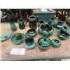 Image 1 : 15pcs of Blue Mountain Pottery ; Mugs, Creamers, Ashtrays, Candle Holder