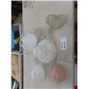 Image 1 : 7  Assorted Glass Lamp Shades